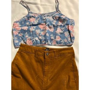 High waisted bell bottoms